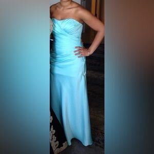 Tiffany blue bridesmaid dress